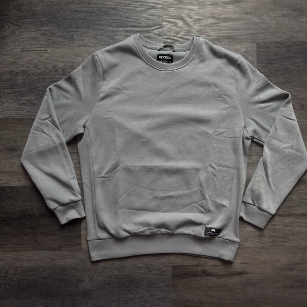 Aparso Organic Cotton Sweatshirt Size Large Gray Moisture Wicking Athlesiure Alo